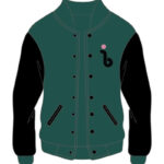 Custom Design Green and Black Varsity Jacket