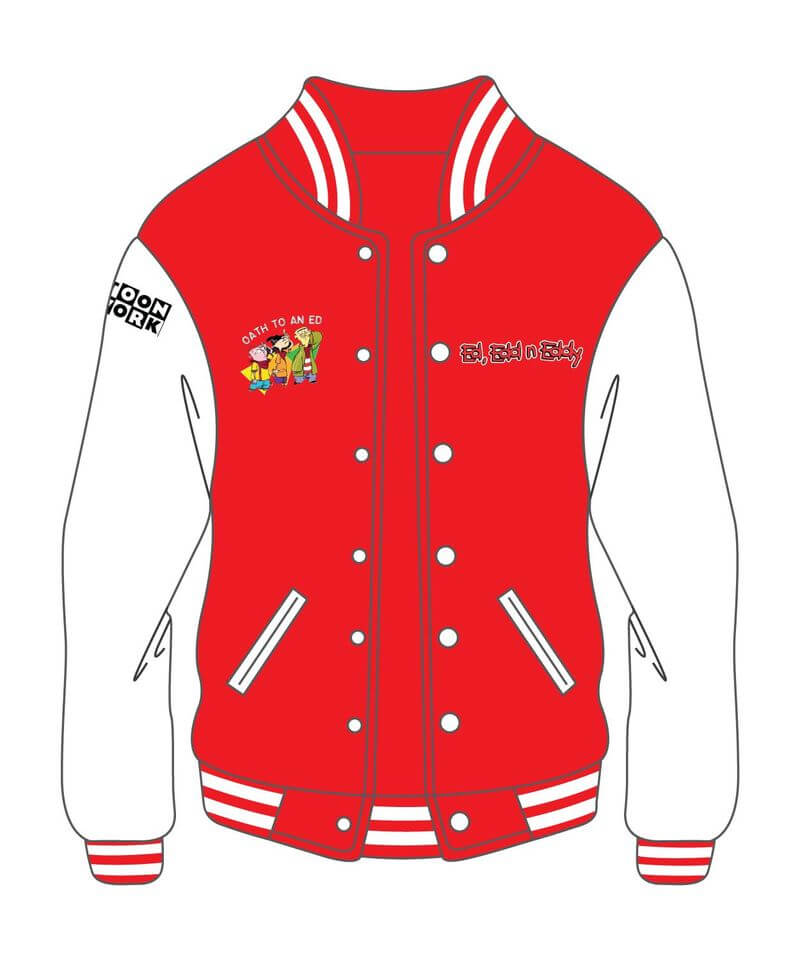 Custom Design Red and White Varsity Jacket