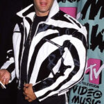 Andrew Dice Clay White and Black Leather Jacket