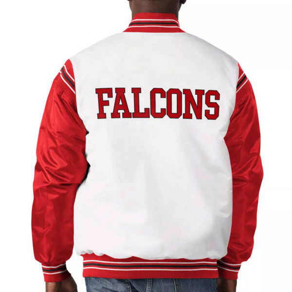 Atlanta Falcons Historic Logo Renegade Satin Varsity Jacket
