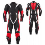 Black California Motorcycle Racing Leather Suit