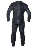 Black Flasher Motorcycle Racing Leather Suit