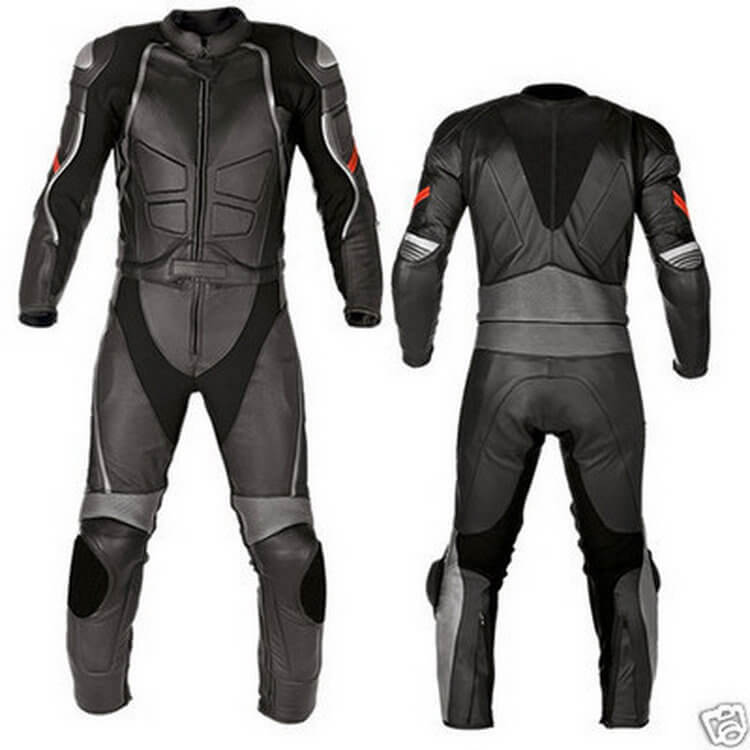 Black Night Rider Motorcycle Racing Leather Suit Black Night Rider Motorcycle Racing Leather Suit