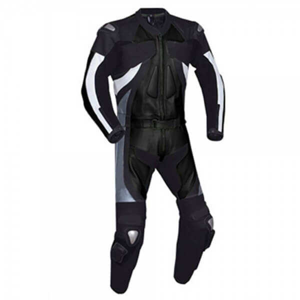 Black & White Motorcycle Racing Leather Suit Black & White Motorcycle Racing Leather Suit