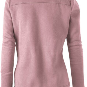 Blush Wool White Fur Women's Zip Up Jacket