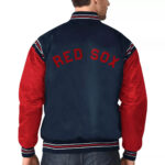 Boston Red Sox Navy&Red Varsity Satin Jacket