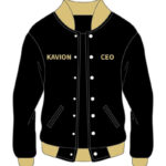 Custom Black Varsity Cotton Jacket