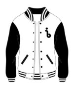 Custom Design Black and White Varsity Jacket