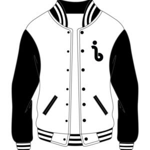 Custom Design Black and White Varsity Jacket