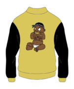 Custom Design Yellow and Black Varsity Jacket
