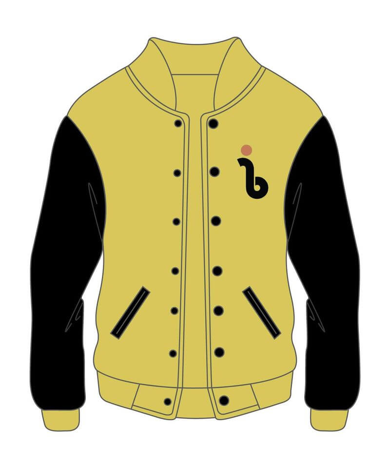 Custom Design Yellow and Black Varsity Jacket - Maker of Jacket