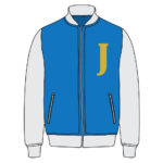 Custom Varsity Blue Bomber Jacket