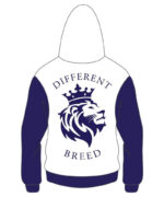 Custom White and Purple Varsity Cotton Jacket