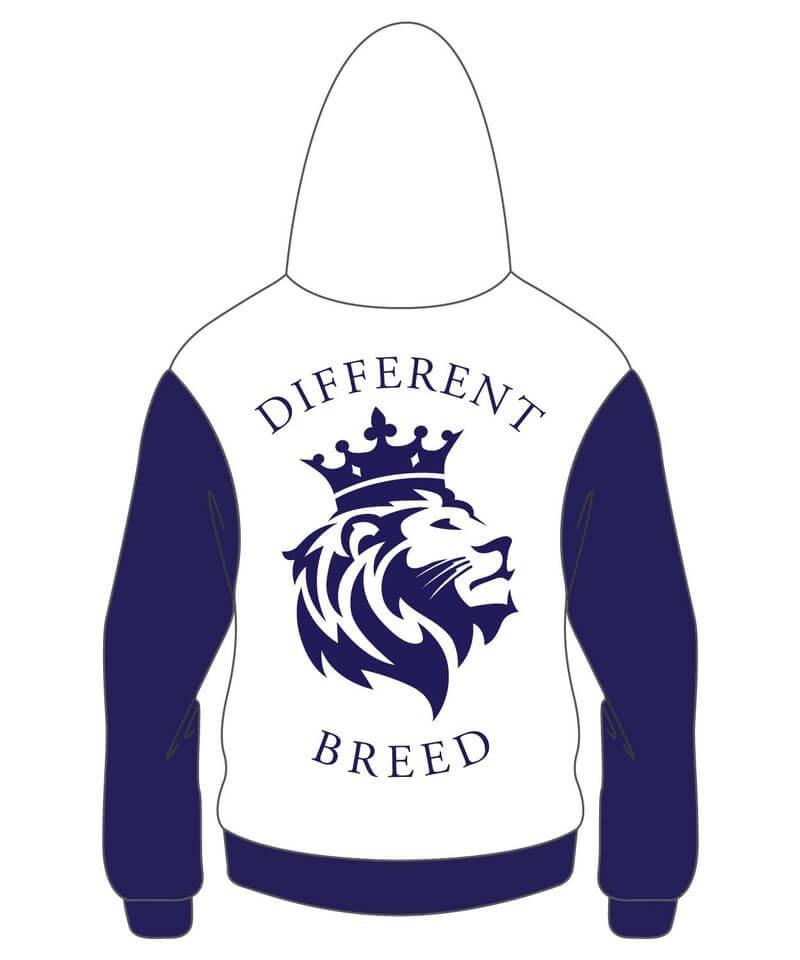 Custom White and Purple Varsity Cotton Jacket (2) Custom White and Purple Varsity Cotton Jacket