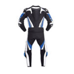Dark Blue and Black Motorcycle Racing Leather Suit