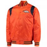 Denver Broncos Prime Time Twill Satin Varsity Jacket
