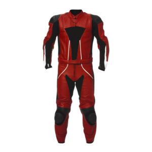 Gladiator Red Motorcycle Leather Racing Suit