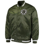 Green Boston Bruins Satin Jacket