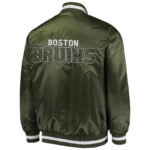 Green Boston Bruins Satin Jacket