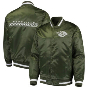 Green Nashville Predators Satin Jacket
