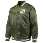 Green New York Rangers Satin Jacket