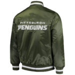 Green Pittsburgh Penguins Satin Jacket