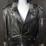 Jeff Hamilton Studded Eagle Leather Jacket