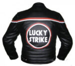 Lucky Strike Black Motorcycle Leather Jacket