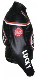 Lucky Strike Black Motorcycle Leather Jacket