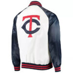 Minnesota Twins Clean-Up Hitter Satin Varsity Jacket
