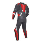 Motorcycle Red and Black Sports Racing Leather Suit