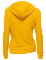 Mustard Women's Zipper Long Sleeved Wool Jacket