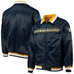 Navy Nashville Predators Captain II Satin Jacket