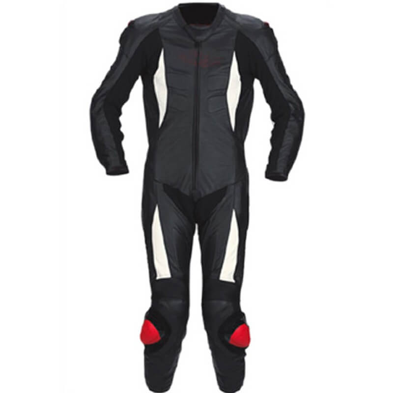 New Black and White Motorcycle Racing Leather Suit New Black and White Motorcycle Racing Leather Suit