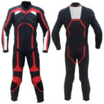New Black&Red Motorcycle Racing Leather Suit
