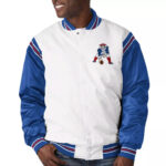New England Patriots Historic Logo Renegade Satin Varsity Jacket