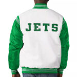 New York Jets Historic Logo Renegade Satin Varsity Jacket