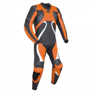 Orange&Black Motorcycle Racing Leather Suit