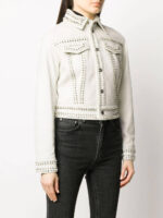 Philipp Plein Skull Studded Leather Jacket