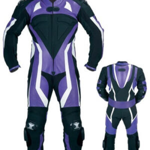 Purple Motorcycle Sports Racing Leather Suit