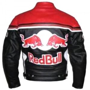 Red Bull Motorcycle Racing Leather Jacket