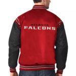 Red&Black Atlanta Falcons Satin Varsity JacketRed&Black Atlanta Falcons Satin Varsity Jacket