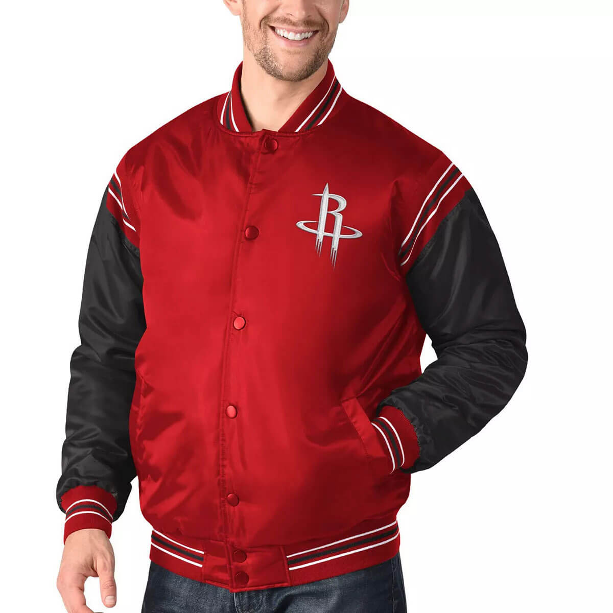 Houston Rockets Special Script Satin Jacket