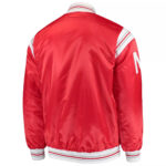 Scarlet Nebraska Cornhuskers The Enforcer Satin Jacket