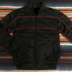 Sylvester Stallone Black Cobra Satin JacketSylvester Stallone Black Cobra Satin Jacket