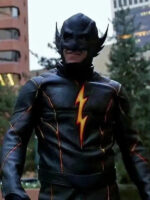 Todd Lasance The Flash Rival Black Racer Leather Jacket