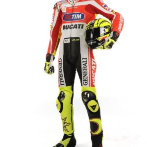 Valentino Rossi Ducati Corse MotoGP Motorcycle Leather Suit