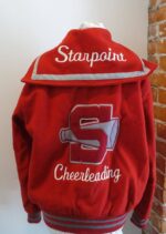 Vintage Cheerleader Leather and Wool Varsity Jacket