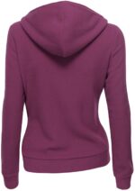 Violet Women's Zipper Long Sleeved Wool Jacket