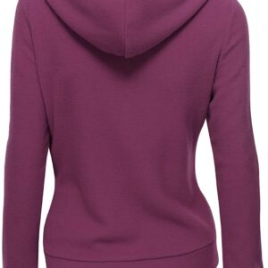 Violet Women's Zipper Long Sleeved Wool Jacket